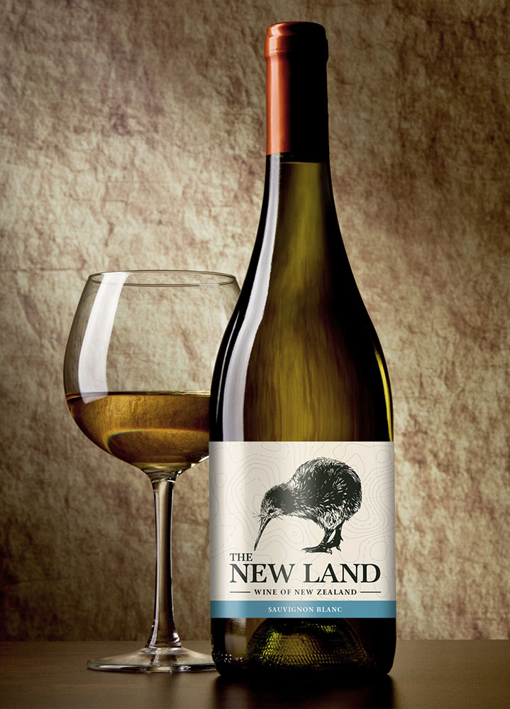 etykieta wino new land portfolio