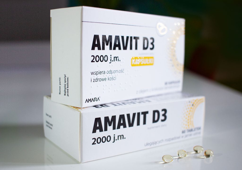 Amavit D3 projektowanie opakowan suplementow diety