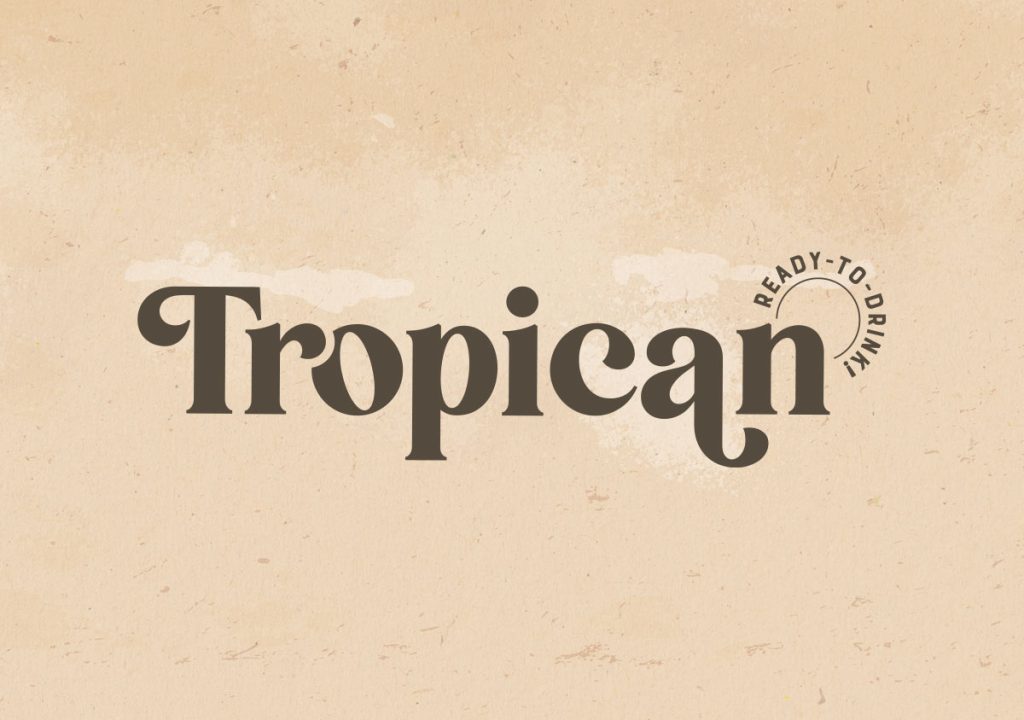 Tropican logo produktu projektowanie